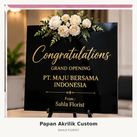 Papan Bunga Akrilik Kademangan